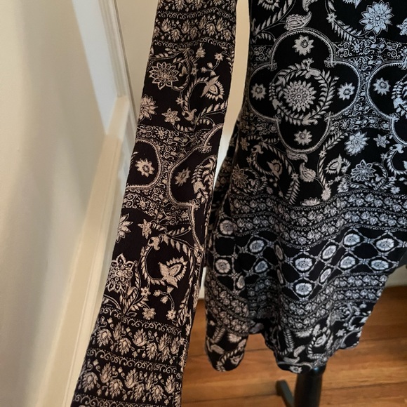 Free People Floral Boho Flared Knit Jacket - Picture 5 of 16